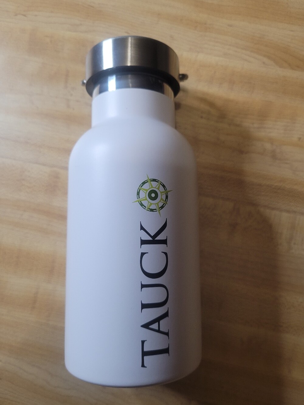 Tauck Luxury Travel Insulated Water Bottle Flask - White (Brand New)